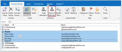 How to edit a group in outlook