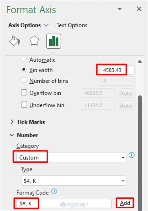 How to edit a histogram in excel