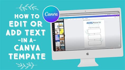 How to edit a text with Canva YouTube
