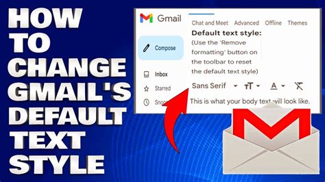 How to edit and style Gmail Default font permanently