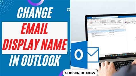 How to edit email name in outlook