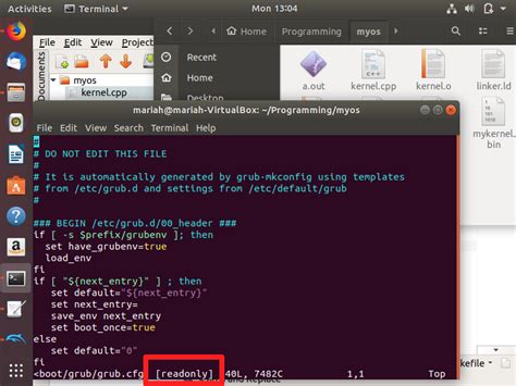 How to edit grub file in ubuntu