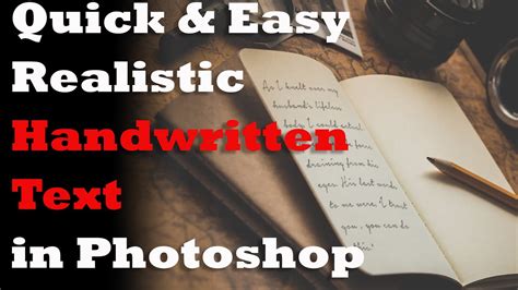 How to edit handwriting in photoshop