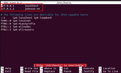 How to edit host file in linux