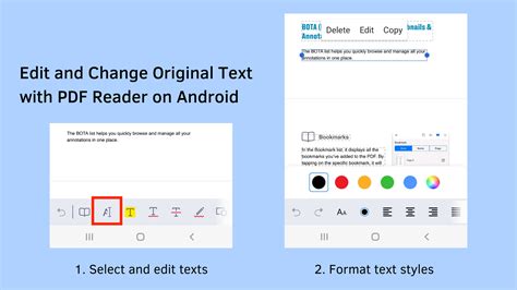 How to edit pdf text in android