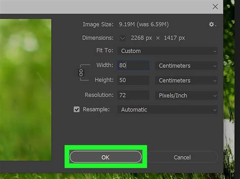 How to edit picture size in photoshop