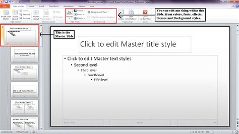How to edit slide design in powerpoint