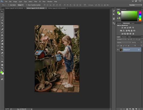 How to edit two pictures in one