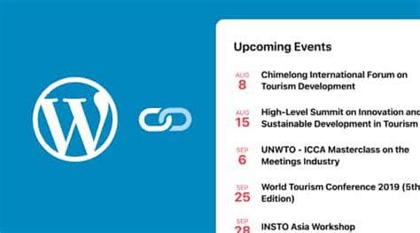 How to embed Event Calendar to WordPress KERBCO Web Services