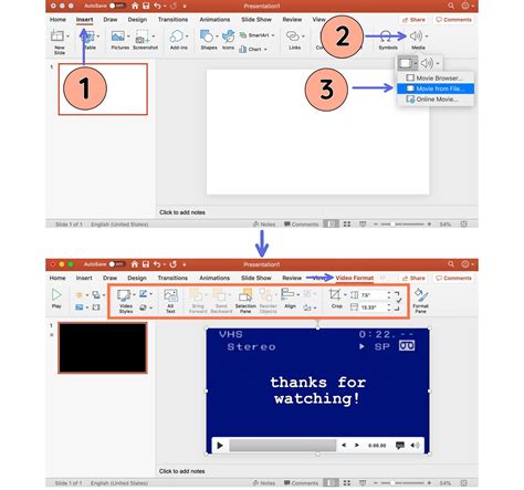 How to embed movie in powerpoint