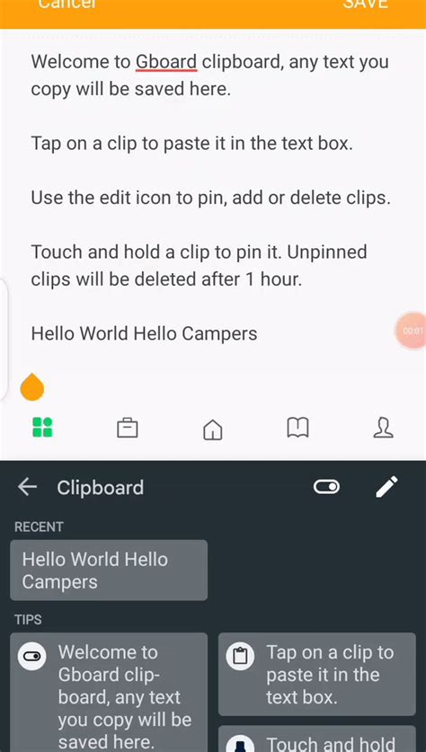 How to empty my clipBoard after App.getClipboard ()