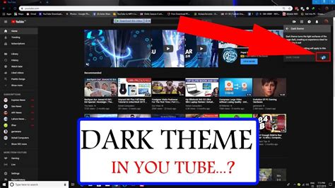 How to enable Dark Theme on YouTube - YouTube