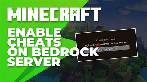 How to enable cheats on minecraft server