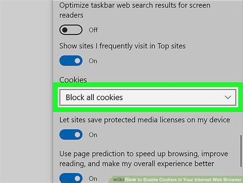 How to enable cookies in browser
