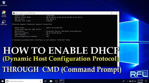 How to enable dhcp in cmd
