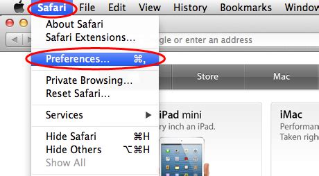 How to enable javascript in safari