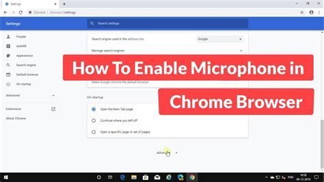 How to enable microphone in chrome