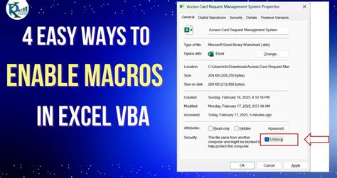 How to enable vba macros in excel