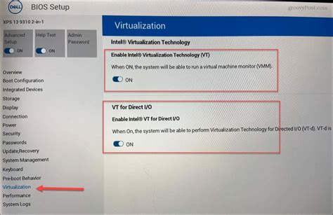 How to enable virtualization in bios dell.  Navigate to the Configuration ...