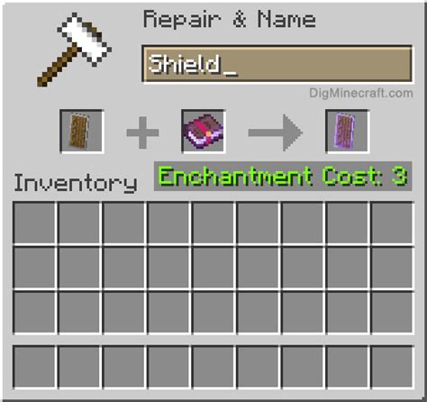 How to enchant a shield in minecraft