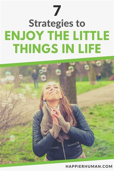 How to enjoy little things in life