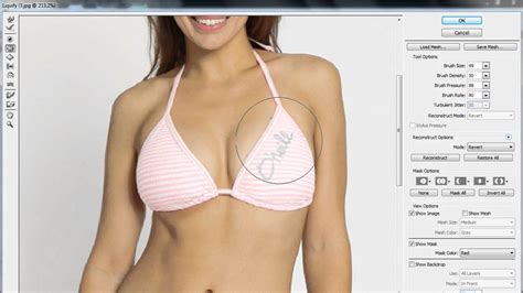 How to enlarge breasts in photoshop