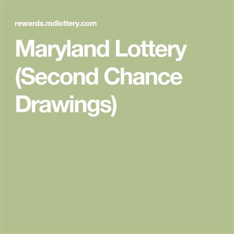 How to enter second chance lottery md. Things To Know About How to enter second chance lottery md. 