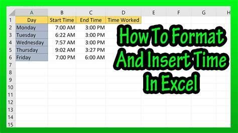 How to enter time in excel with am and pm.  This guide will walk you through exact...