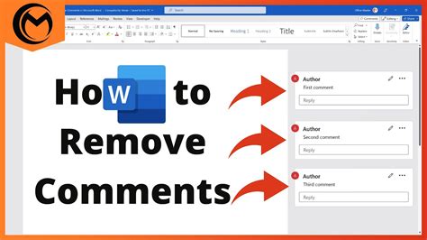 How to erase comments in word