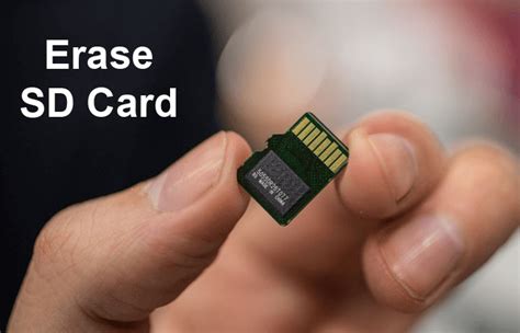 How to erase sd card. Things To Know About How to erase sd card. 