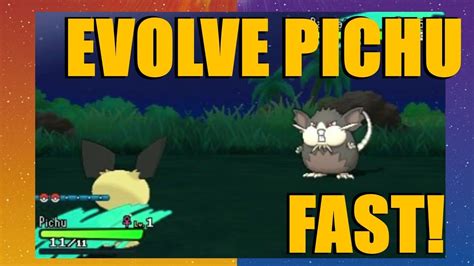 How to evolve pichu in pokemon moon
