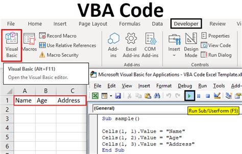 How to execute vba code in excel