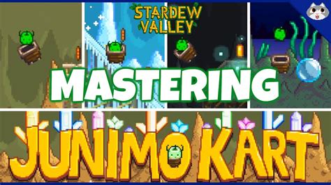 How to exit junimo kart. Let me preface this by saying I love Stardew Valley. I have over 800 hours in this game. But Junimo Kart is just horrendous. Even after it was 'fixed' it is still nearly unplayable without losing your sanity. The jump physics are weird to start with, but it's possible to get used to them. But then every single area has some mechanic to change ... 