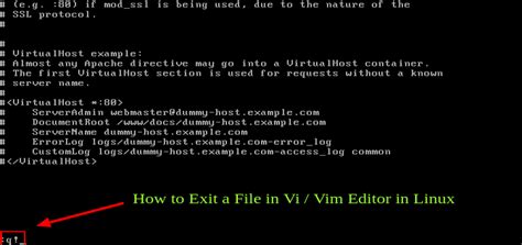 How to exit vi editor in unix