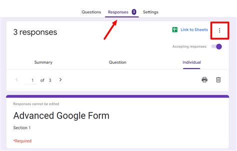 How to export Responses from Google Form to PDF