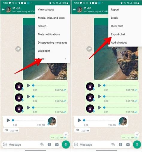 How to export WhatsApp chats: It