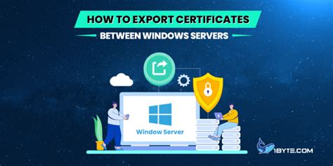 How to export certificates between Windows servers