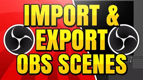 How to export scenes from streamlabs obs.  OBS has the ability to import and export ...