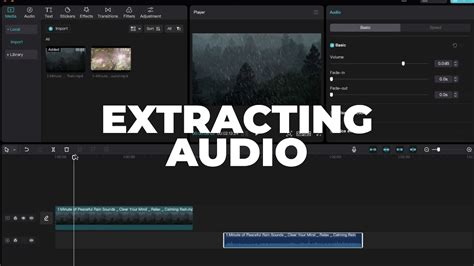 In the Project panel in Premiere Pro, select one or more clips containing audio. Choose Clip > Audio Options > Extract Audio. You can also separate the audio from video and export it: Select a video clip with your desired audio. Edit your clips. Export the audio by clicking Choose File > Export > Media.. 
