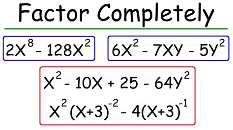 How to factor completely with 4 terms - Math Learning