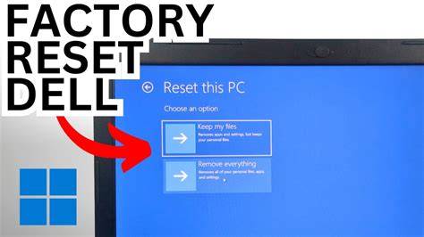 How to factory reset a dell computer without password. .  ...