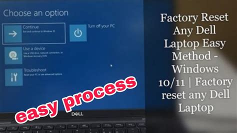 How to factory reset dell laptop windows 11.  This tutorial will show you...
