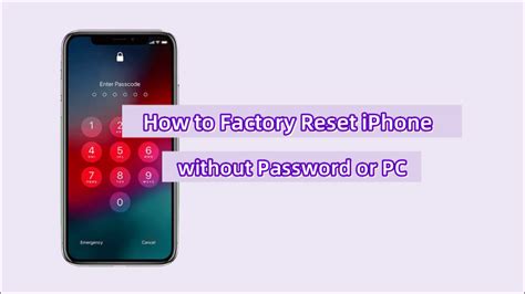 How to factory reset iphone 13 without apple id password or computer.  Hard...