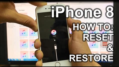 How to factory reset iphone 8 without computer.  Press and hold the Res...
