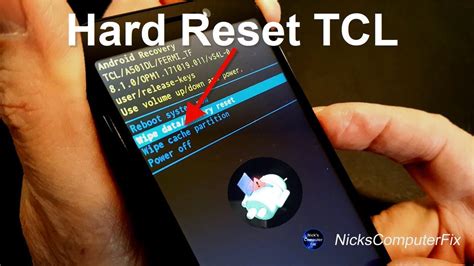 How to factory reset tcl phone without password. Release Volume up button and Power button after you see Logo on screen. Your T-Mobile TCL Tab 8 LE will enter into recovery mode. 4. Select "wipe data/factory reset" option. You can use volume button to select this option. 5. Use power button to confirm "wipe data/factory reset" option. 6. Select "Factory data reset" option using T ... 