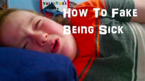 How to fake being sick in school