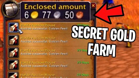 How to farm gold in wow classic
