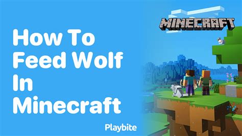 How to feed your wolf in minecraft