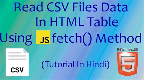 How to fetch data from csv file in javascript.  Perfect for developers look...