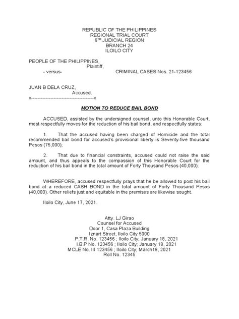 How to file a motion for bond reduction.  Legal Husk experts share strateg...